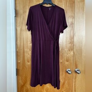 Amazon Essentials Deep Purple Midi Dress